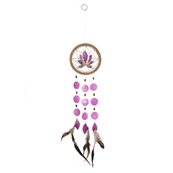 Capiz Shell Chakra Dreamcatchers - Lotus, Crown Violet