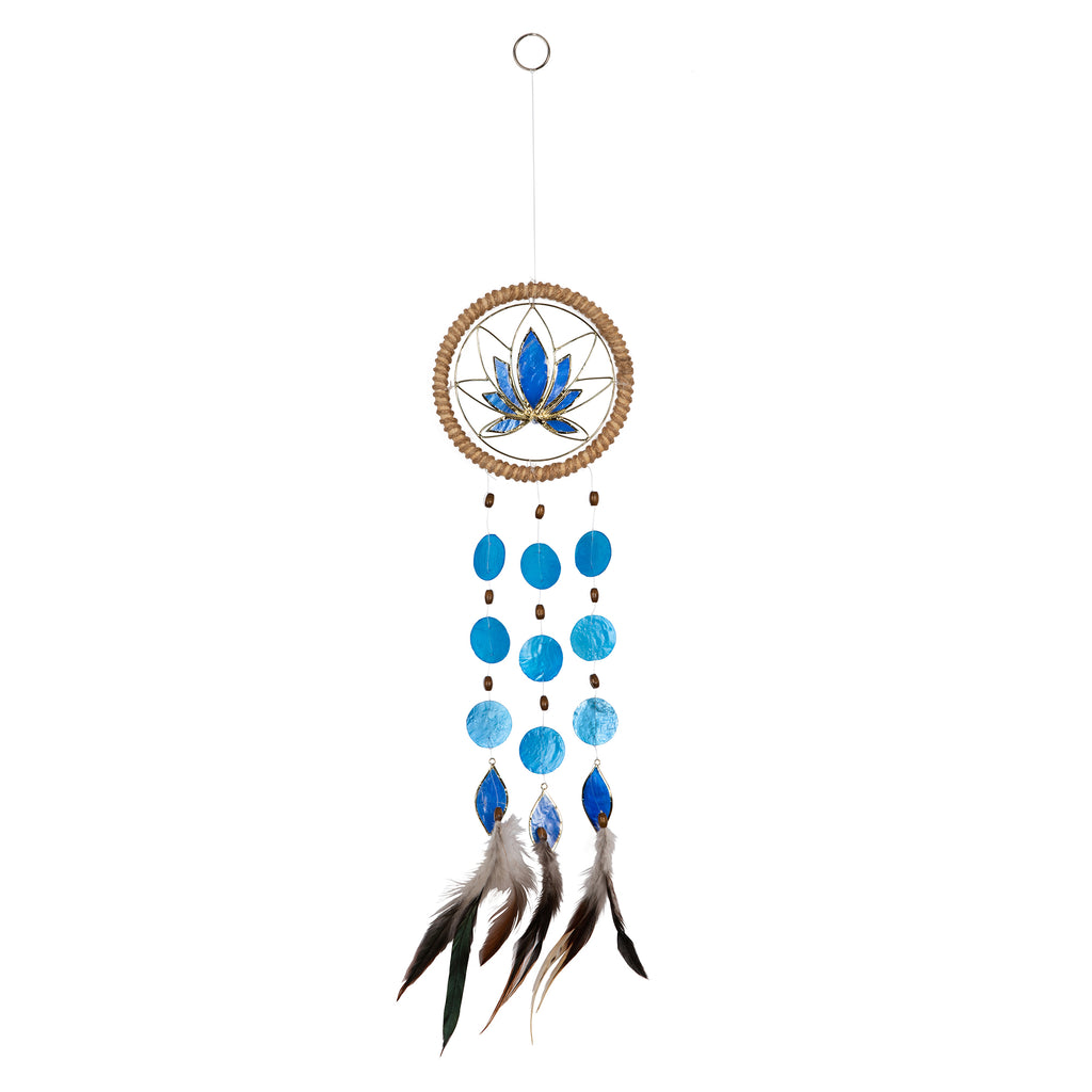 Capiz Shell Chakra Dreamcatchers - Lotus
