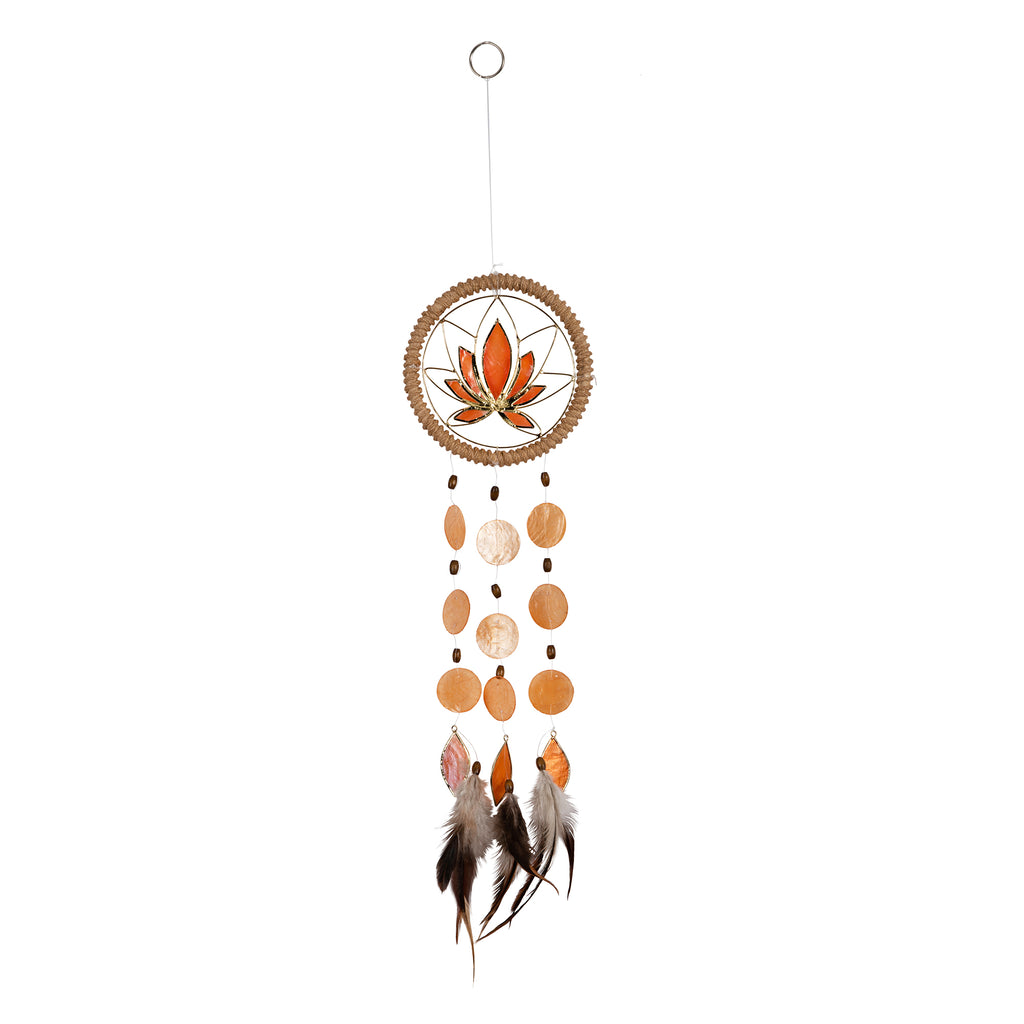 Capiz Shell Chakra Dreamcatchers - Lotus