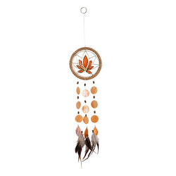 Capiz Shell Chakra Dreamcatchers - Lotus, Sacrum Orange
