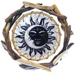 CELESTIAL - Driftwood Rattan Capiz Laminated Wall Decor