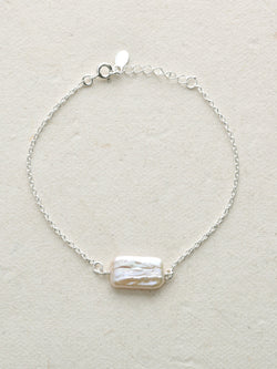 Freshwater Pearl Single Shell Chain Bracelet