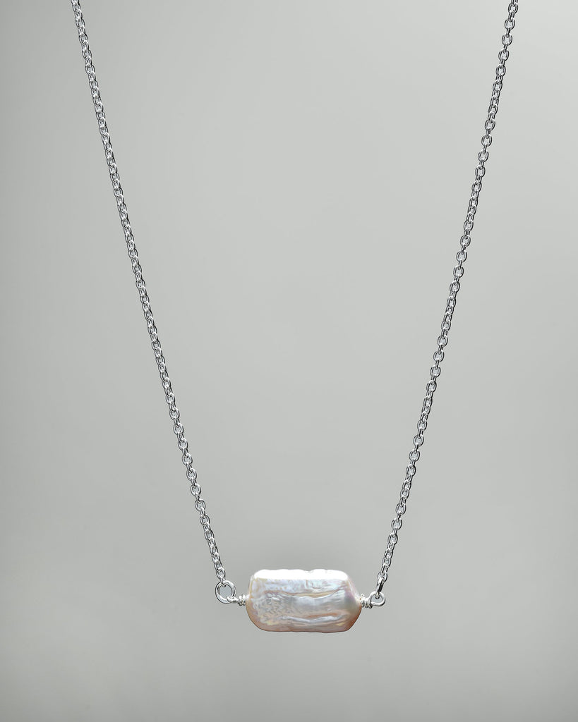 Fresh Water Pearl Necklace Sterling Silver