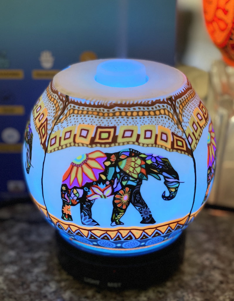 Handcrafted Ultrasonic Essential Oil Diffusers (Ethnic Elephant)