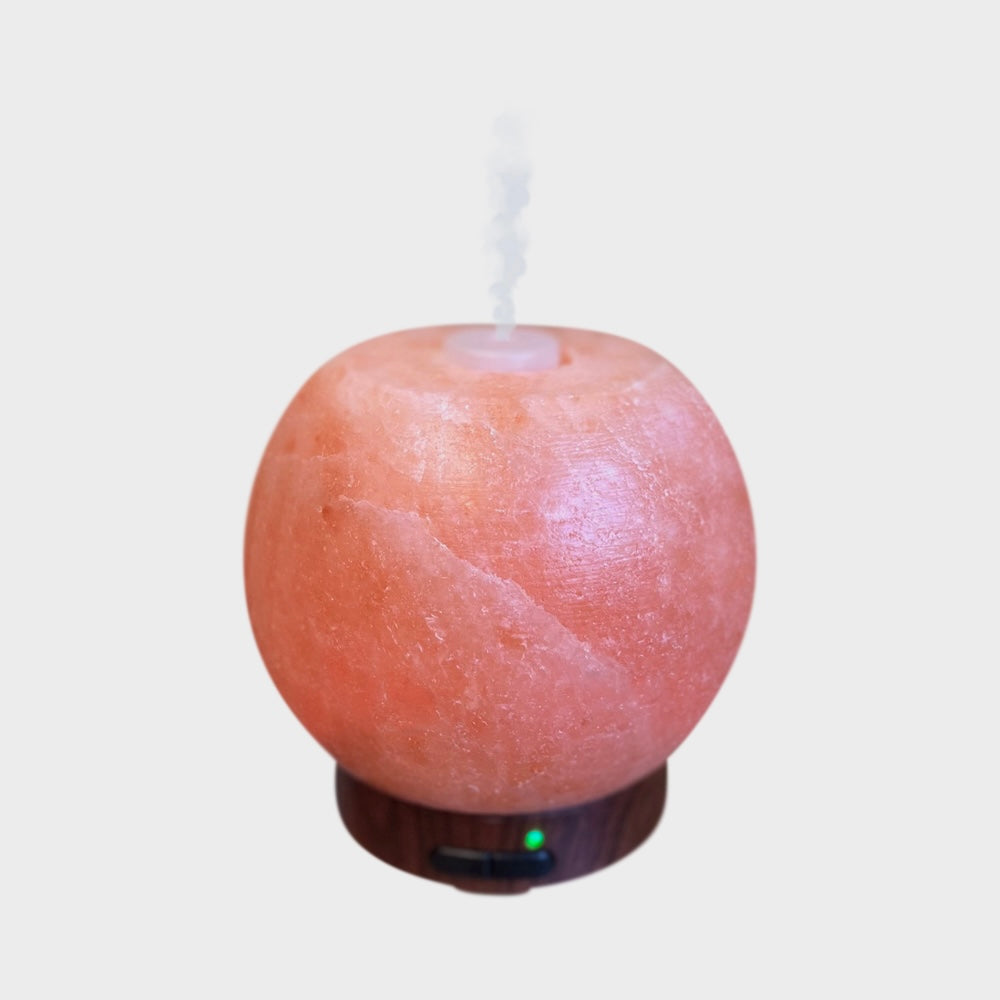 Ultrasonic Himalayan Salt Bowl Essential Oil Diffuser ( Handmade )