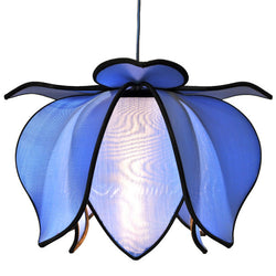 Hanging Baby Blooming Lotus Lamp, Sky / 12' Swag Kit