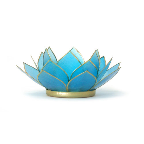 Gemstone Lotus Tea Light Holder