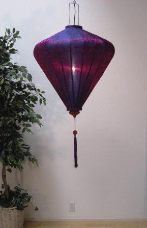 Silk and Bamboo Lantern Diamond 4'