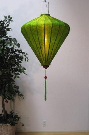 Silk and Bamboo Lantern Diamond 4'