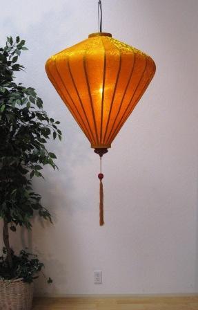 Silk and Bamboo Lantern Diamond 4'