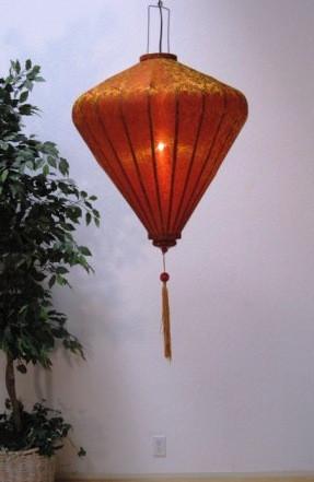 Silk and Bamboo Lantern Diamond 4'
