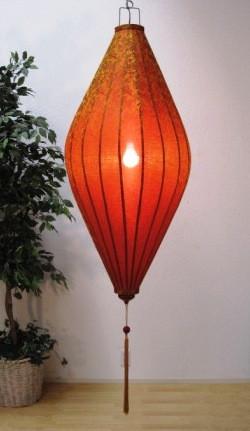 Silk and Bamboo Lantern Oval 6', Sun