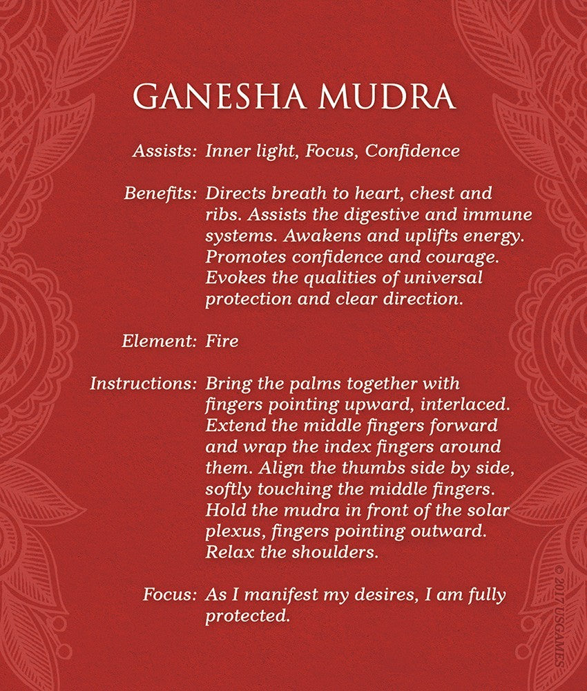 Mudras Deck for Awakening the Five Elements