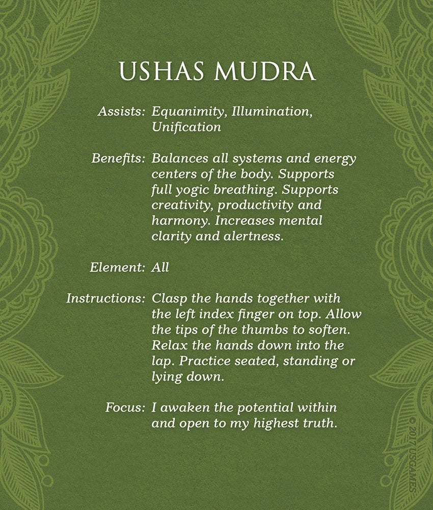 Mudras Deck for Awakening the Five Elements