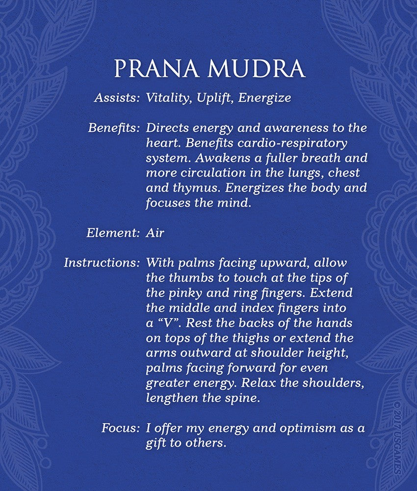 Mudras Deck for Awakening the Five Elements