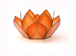 Mini Paradise Lotus Tea Light Holders, Mango