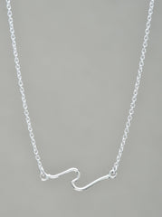 Wave Necklace Sterling Silver