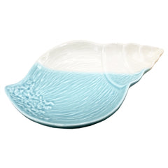 Triton Shell Porcelain Tray White/Aqua