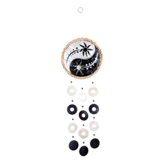 Capiz Chime Round Rope - Yin Yang