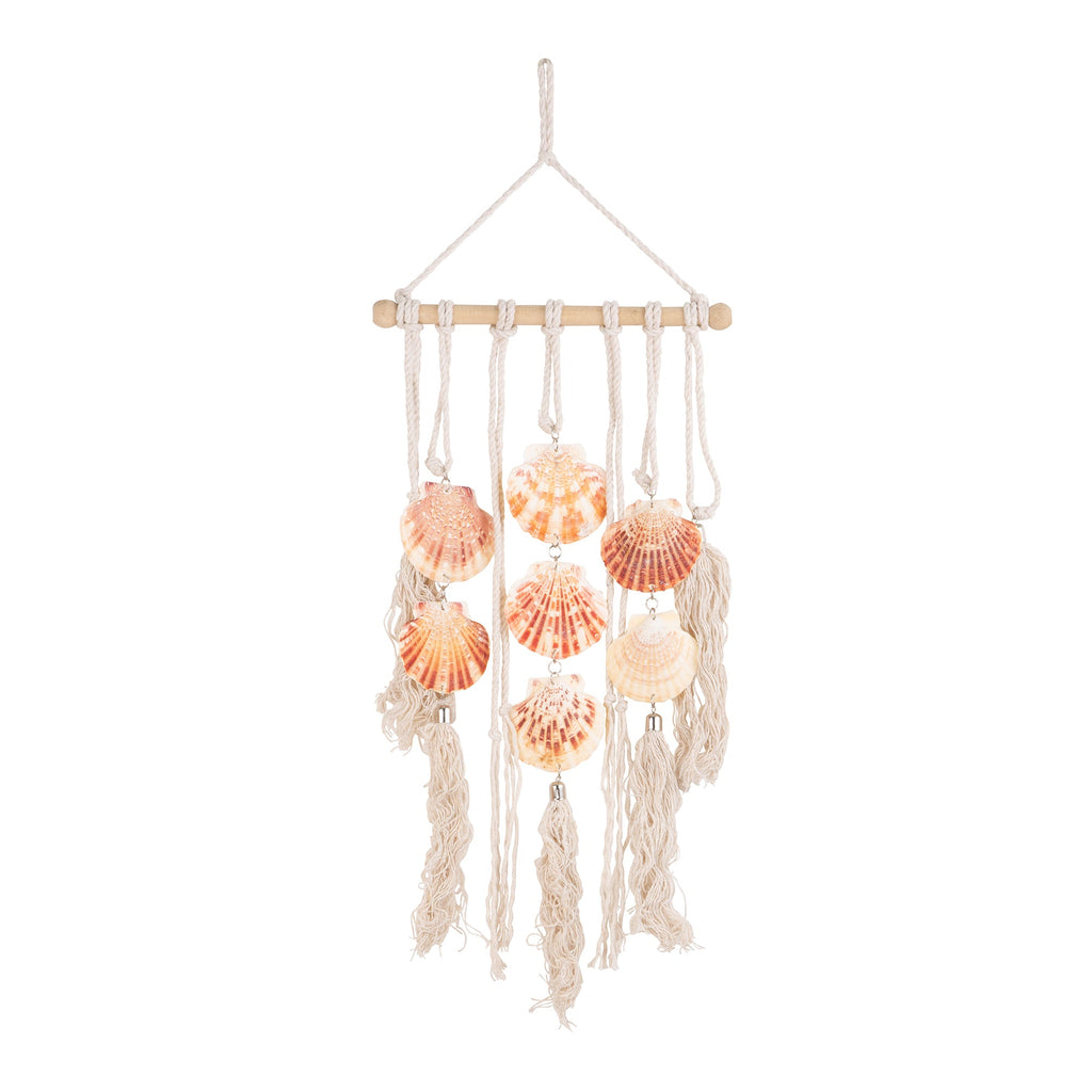 Shells with Wood Rod macrame