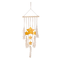 Capiz with Wood Rod macrame- Stars