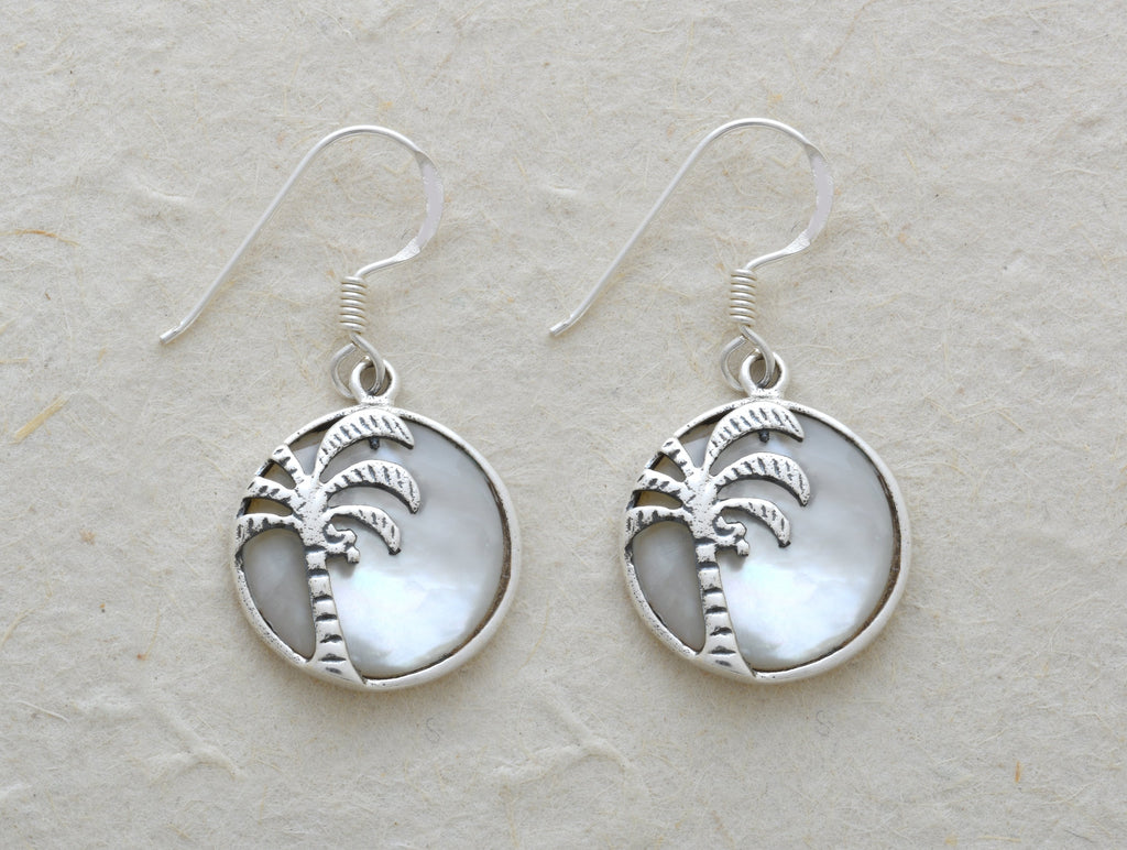 Palm Tree Earrings  Double Sided