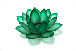 Paradise Lotus Tea Light Holder, Rain Forest