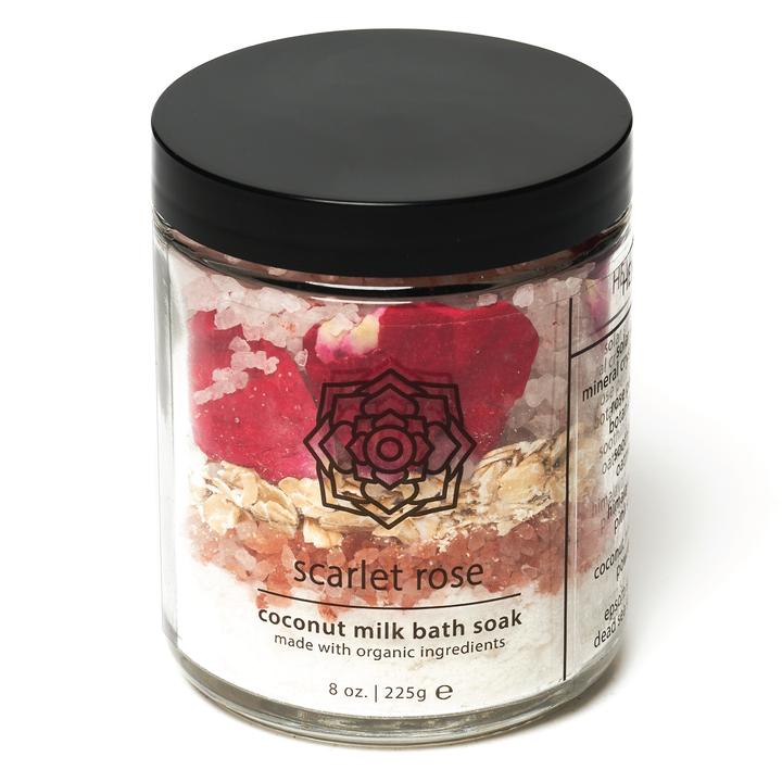 SCARLET ROSE COCONUT MILK BATH SOAK