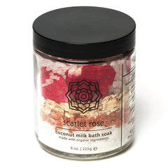 SCARLET ROSE COCONUT MILK BATH SOAK