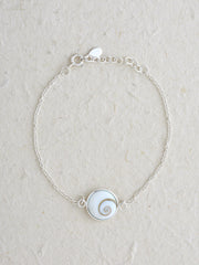 Shiva's Eye Shell Single Shell Double Sided Bracelet