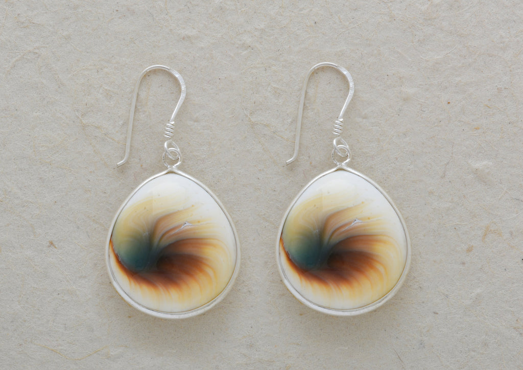 Shiva's Eye Earrings Double Sided (large)
