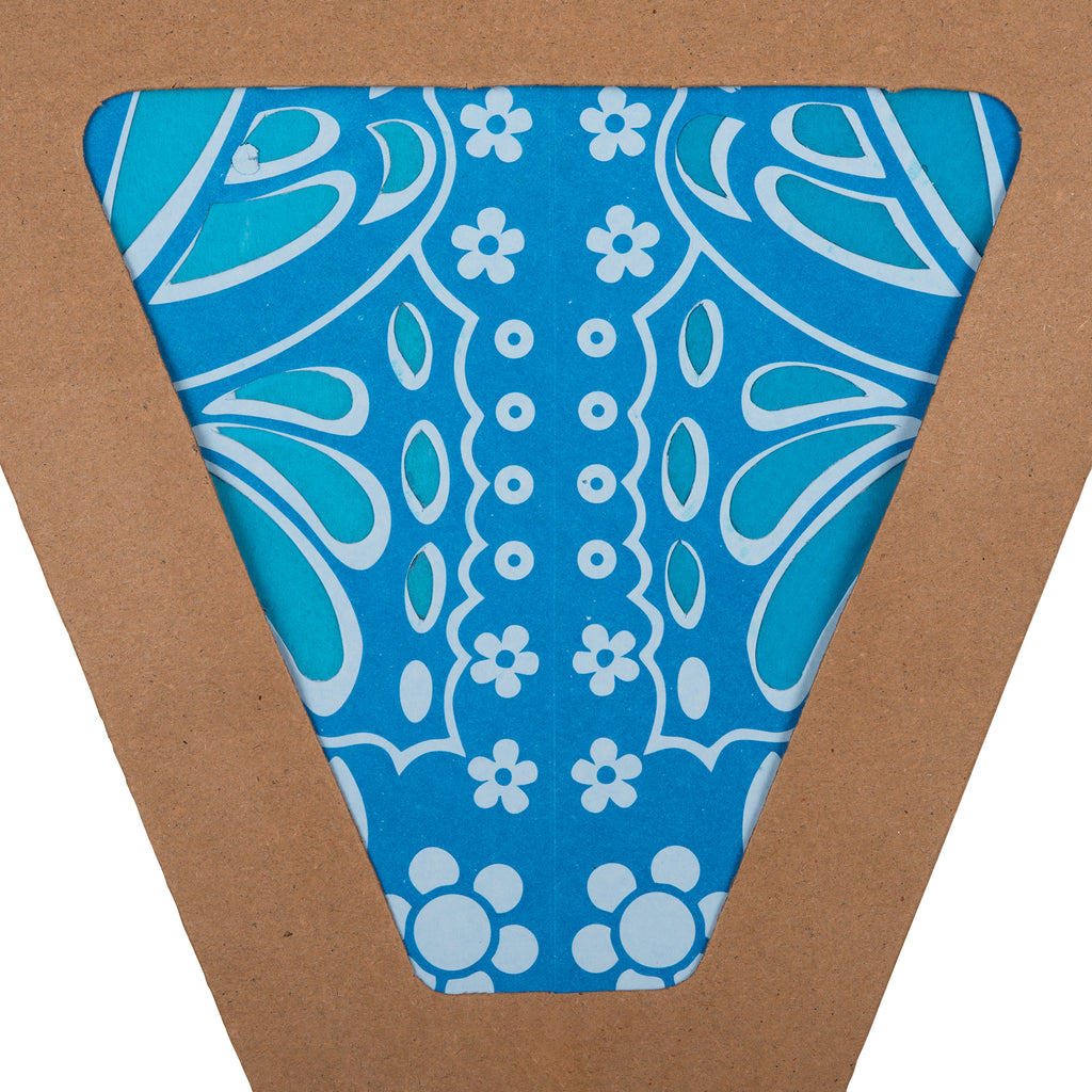 Om Paper Star Lantern - Blue Flutter