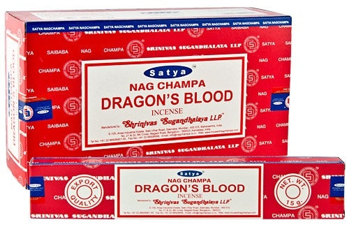 Satya Dragons Blood Incense - 15 Gram Pack