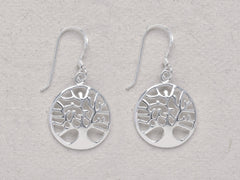 Silver Tree of Life Earrings