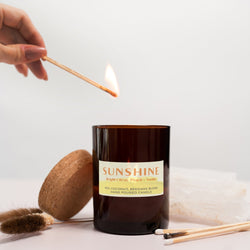 SUNSHINE 8oz Glass Jar Candle
