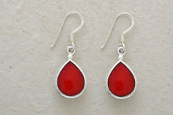 Thick Oval Etched Earrings