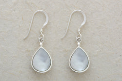 Thick Oval Etched Earrings