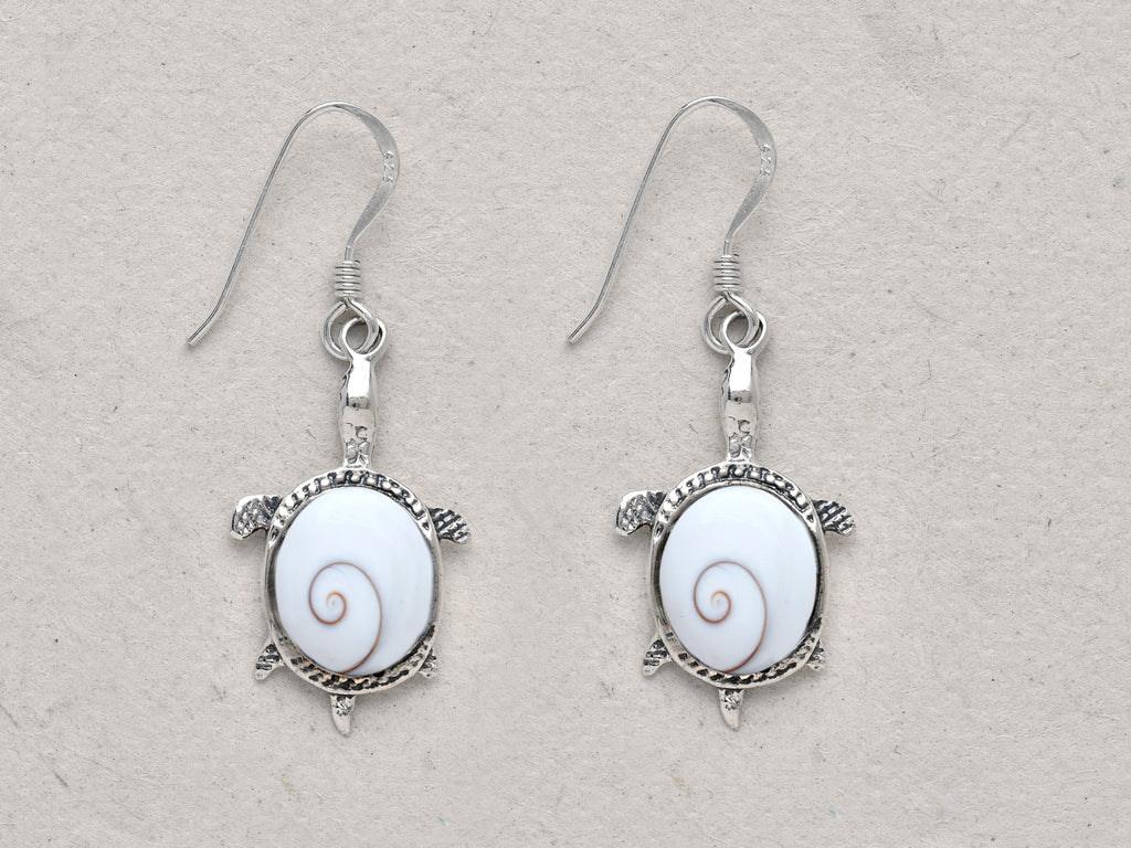 Turtle Shell Earings Turtle Hanging Earrings (large) | Om Gallery