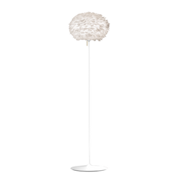 Eos Large Floor Lamp - White, White Stand