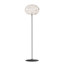 Eos Large Floor Lamp - White, Black Stand