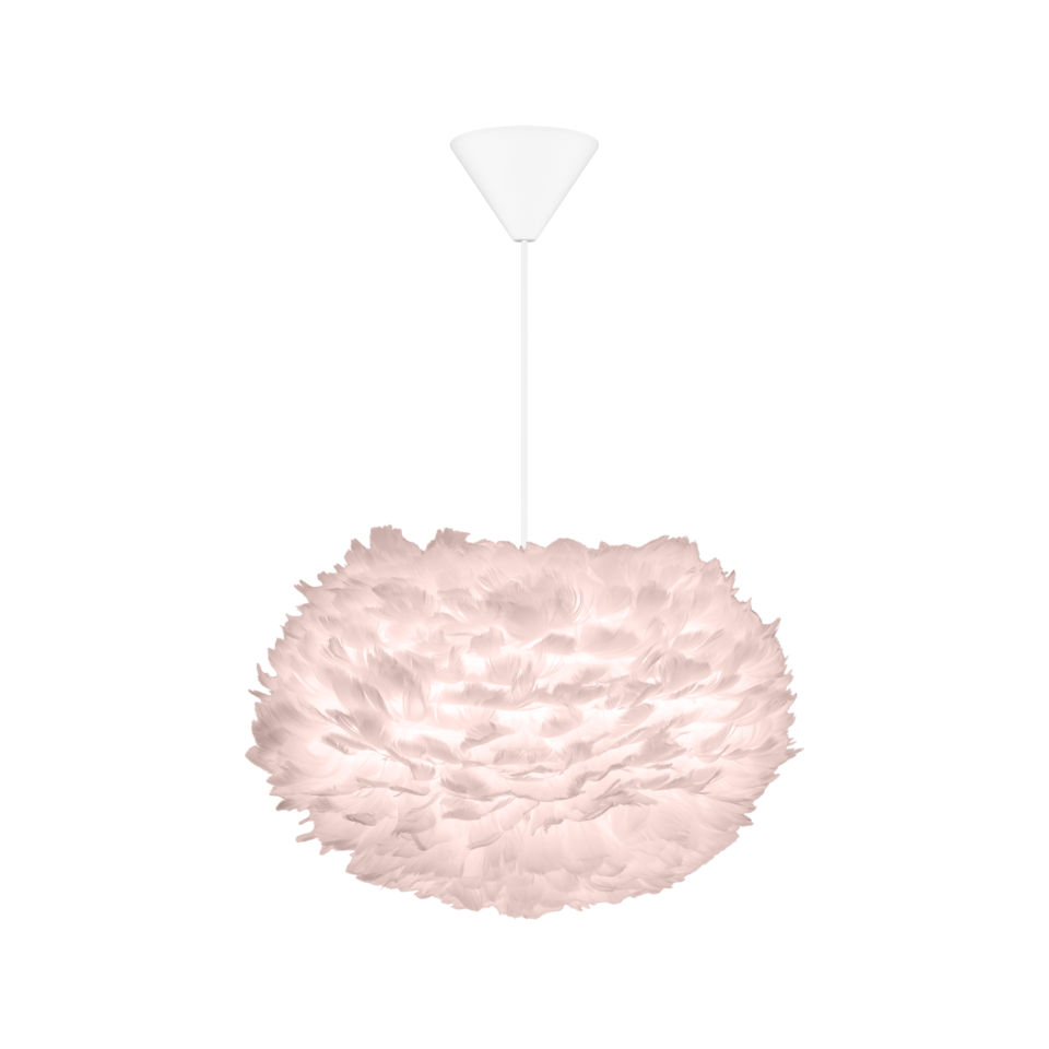 Eos Medium Hardwired Pendant in Light Rose