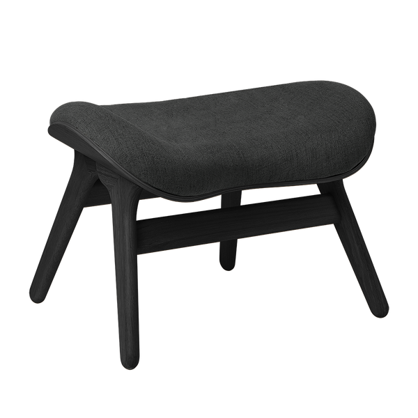 A Conversation Piece Ottoman in Black Oak