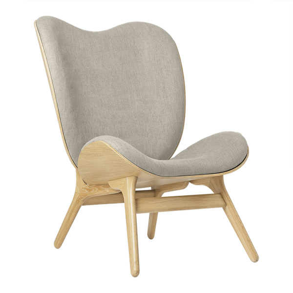 A Conversation Piece Tall Lounge Chair in Oak