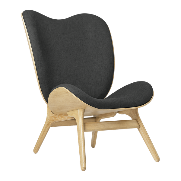 A Conversation Piece Tall Lounge Chair in Oak