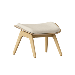 The Reader Ottoman in Oak, White Sands