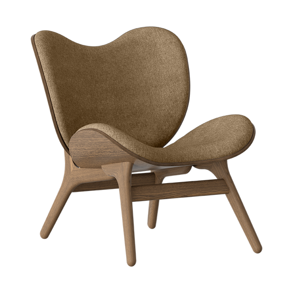 Low Lounge Chair in Dark Oak - A Conversation Piece