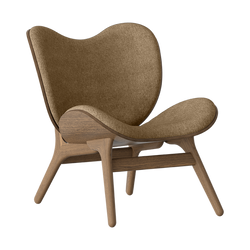 Low Lounge Chair in Dark Oak - A Conversation Piece, Sugar Brown