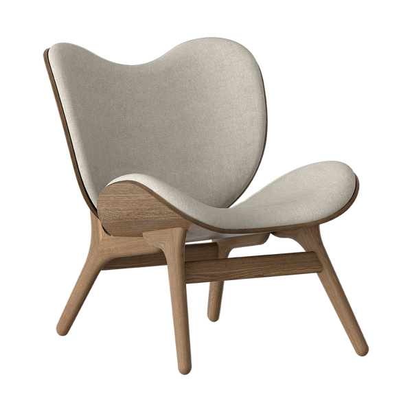 Low Lounge Chair in Dark Oak - A Conversation Piece