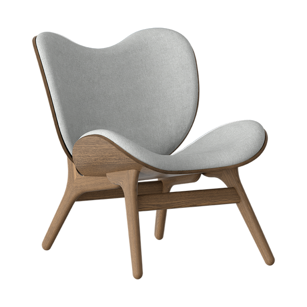 A Conversation Piece Low Lounge Chair in Black Oak