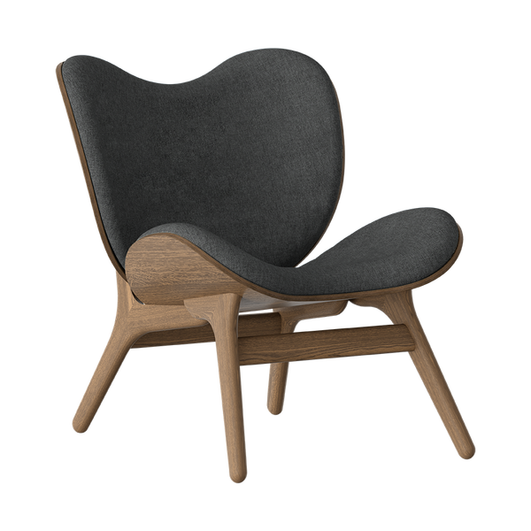 Low Lounge Chair in Dark Oak - A Conversation Piece